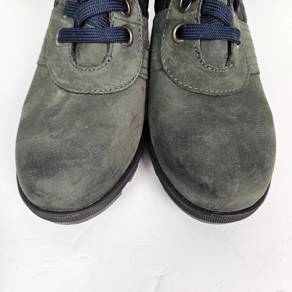 Sorel Lexie Slate Gray/Black Quilted Hidden Wedge Waterproof Boot 10 - Picture 3 of 8